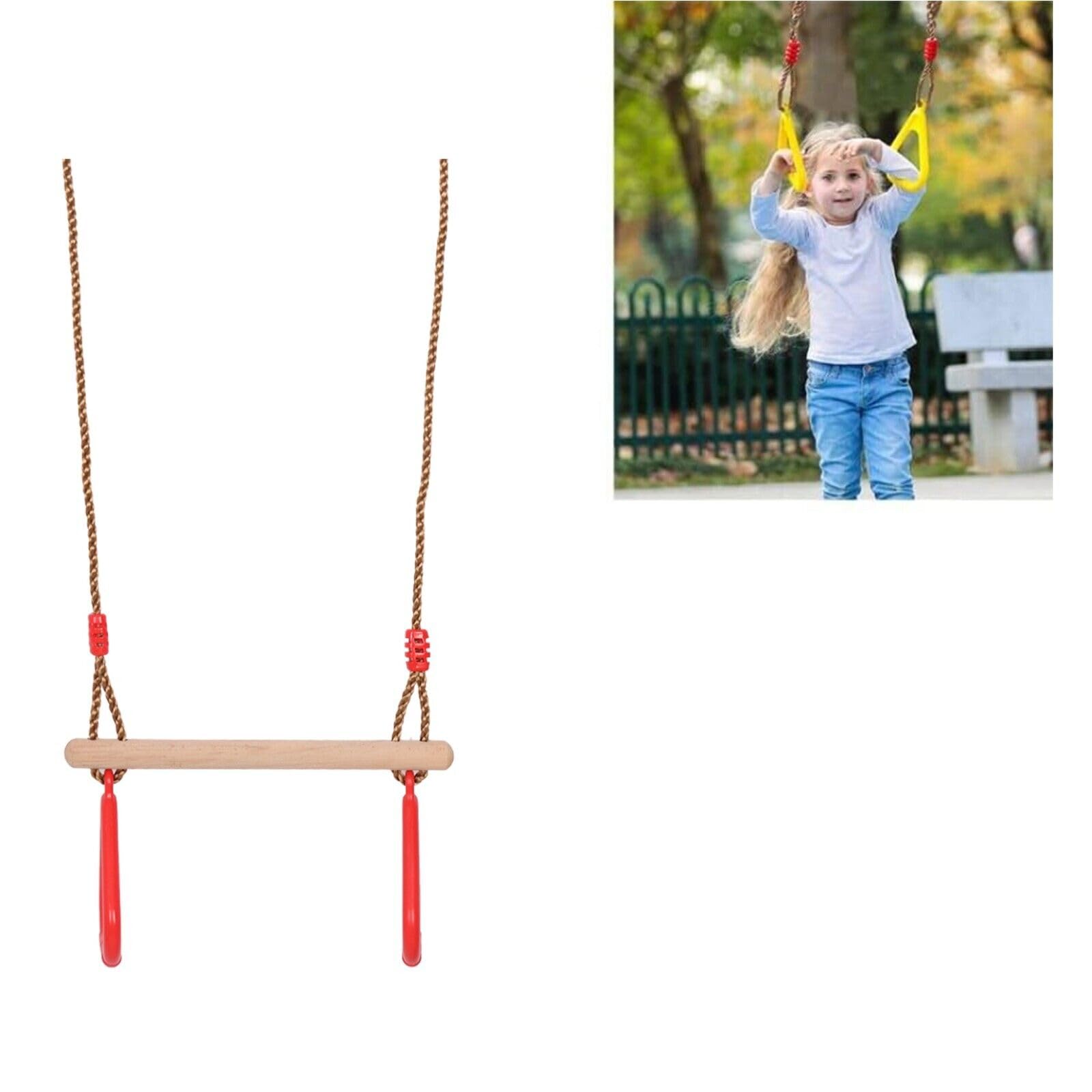 HYGRAD Kids Trapeze Bar With Gym Rings Outdoor Kids Gym Toy Activity Swing Climbing Frame Childrens Activity Outdoor Climbing Activities Fun Outdoor Kids Play Equipment UK (Trapeze Bar)