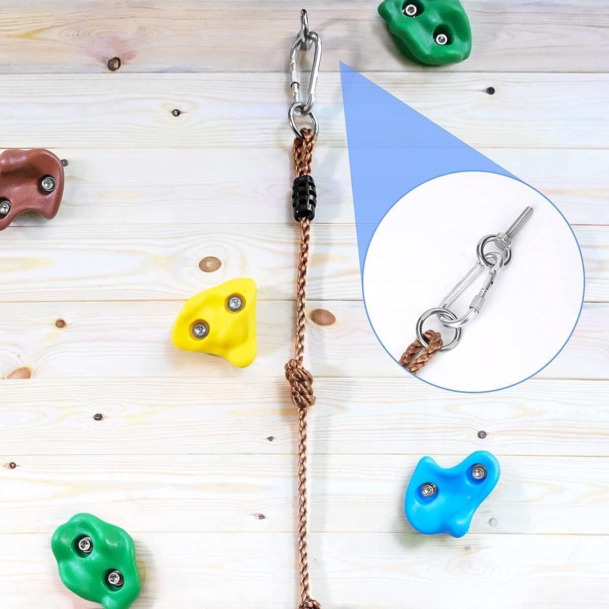 HYGRAD Rock Climbing Holds Outdoor Garden Home Rock Climbing Set of 20 Holds Kids Garden Activity Play Area