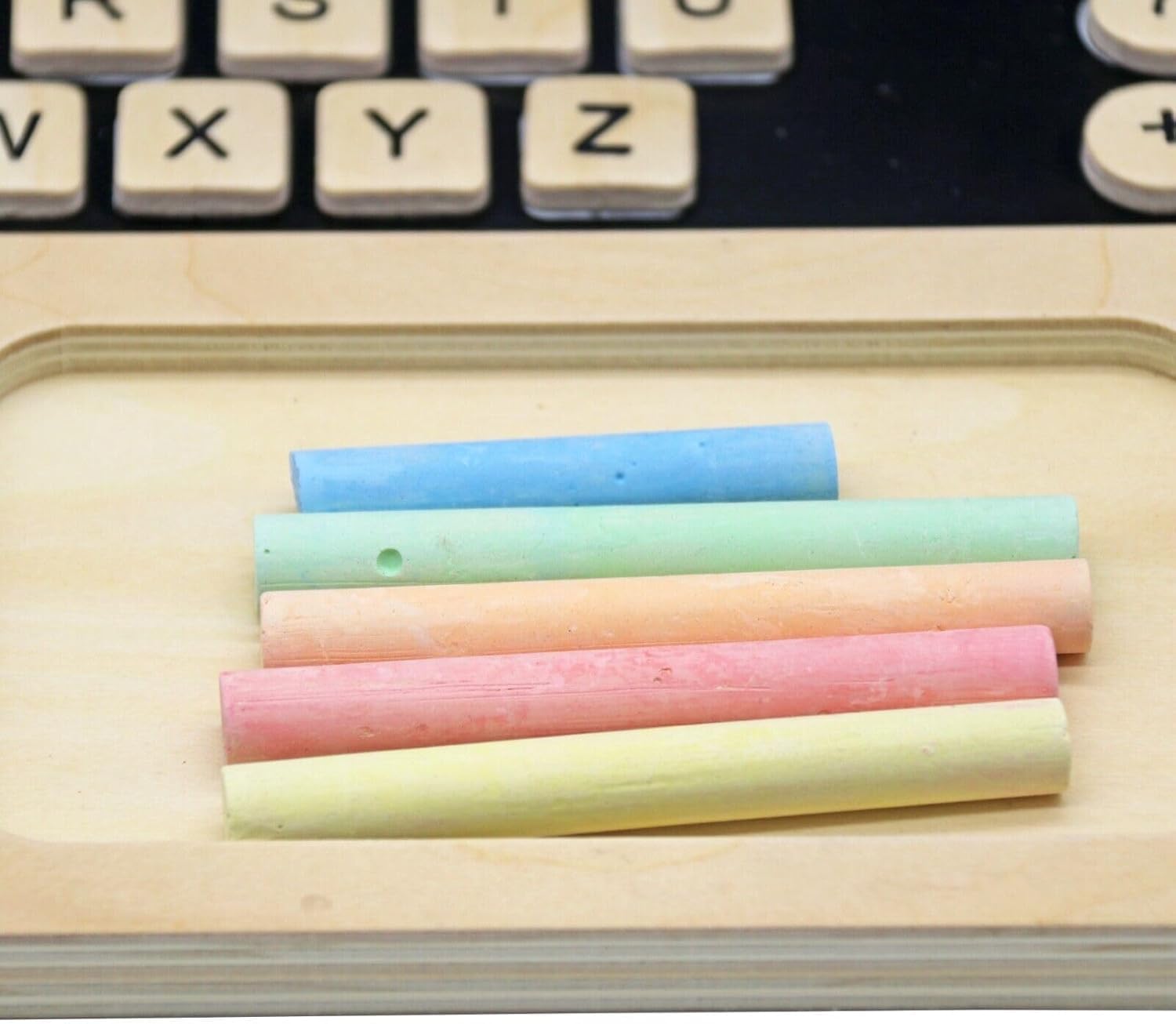 Kids Wooden LapTop And Chalkboard Magnetic Pretend Play Set Early Development Kids Laptop Computer Play Set