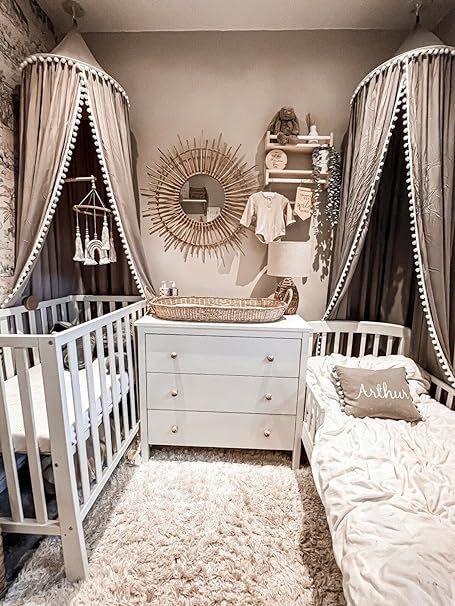 Grey canopy nursery best sale