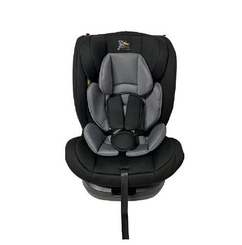 HYGRAD® ISOFIX Baby Car Booster Seat 360 Rotation Group 0123 from 0-36Kg ECE Approved in Black for up to 2 Years