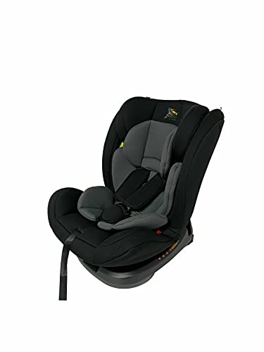 HYGRAD® ISOFIX Baby Car Booster Seat 360 Rotation Group 0123 from 0-36Kg ECE Approved in Black for up to 2 Years