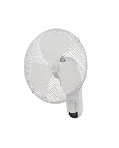 G4RCE HYGRAD Wall Mount Fan 3-Speed 16 in. Home Office Room Indoor Air Cooling Remote Control (Wall Fan White)