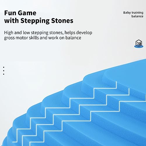 11pcs Rubber Stepping Stone Game For Kids Activity Balance Stones Balance Beam Game For Children Indoor And Outdoor Kids Activity