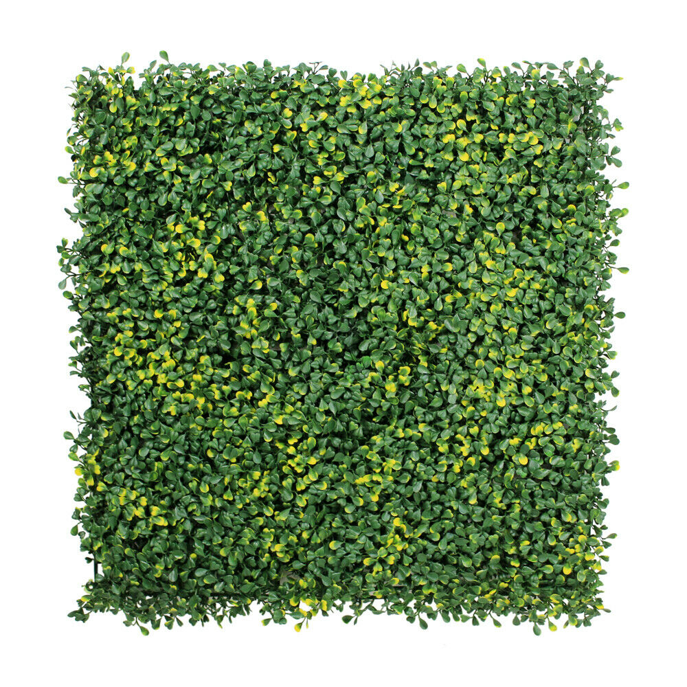 Artificial Boxwood Topiary Green Artifical Grass Screen Fencing Hedge Panels UK