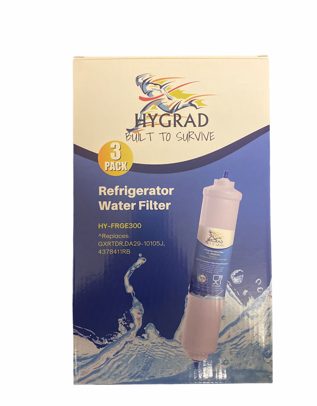 2 pack 3 pack Fridge Water Replacement Filters For SAMSUNG DA29-10105J by HYGRAD