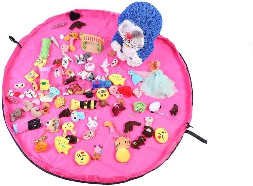 Large Portable Kids Play Mat 150cm Kids Nursery Toys Storage Mat Bag Organiser