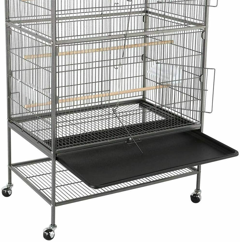 Extra Large 132cm Metal Parrot Cage For Cockatoo/Parrot/Lovebird With Trays UK