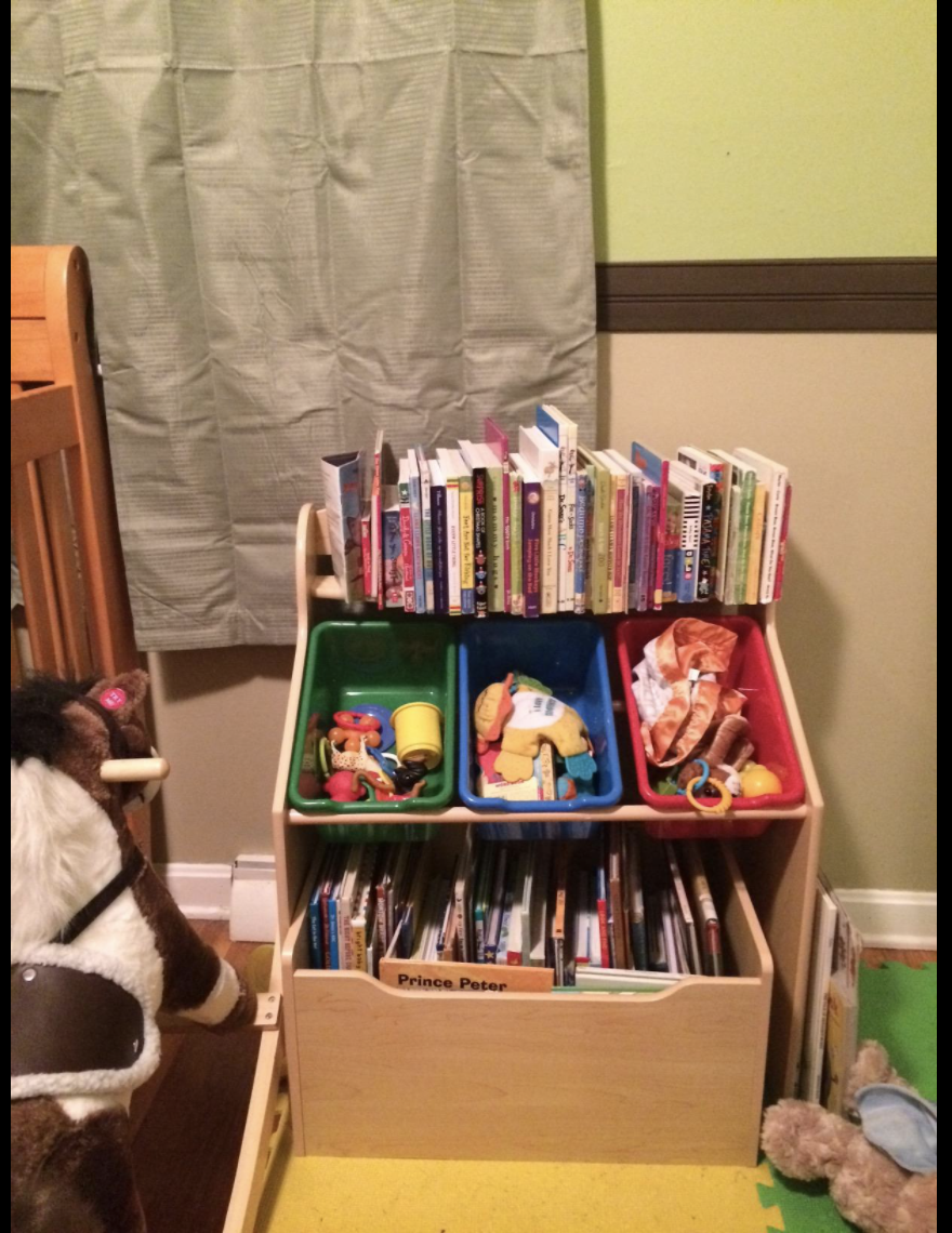 HYGRAD® Wooden Toy Box Storage Unit Childrens Kids Chest Bookshelf Toy Organizer