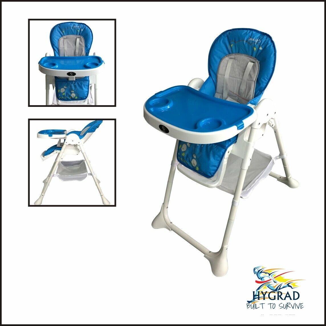 Multifunction Portable 3 IN 1 Baby High Chair Infant Toddler Feeding Nursery UK