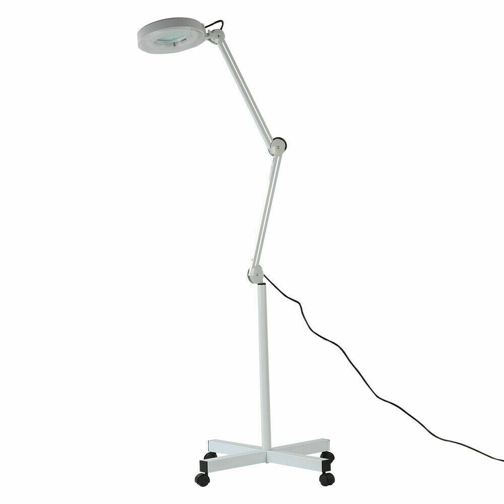 Daylight 5X Magnifying Magnifier Lamp Light Salon Spa Beauty Nail Floor Lamp UK