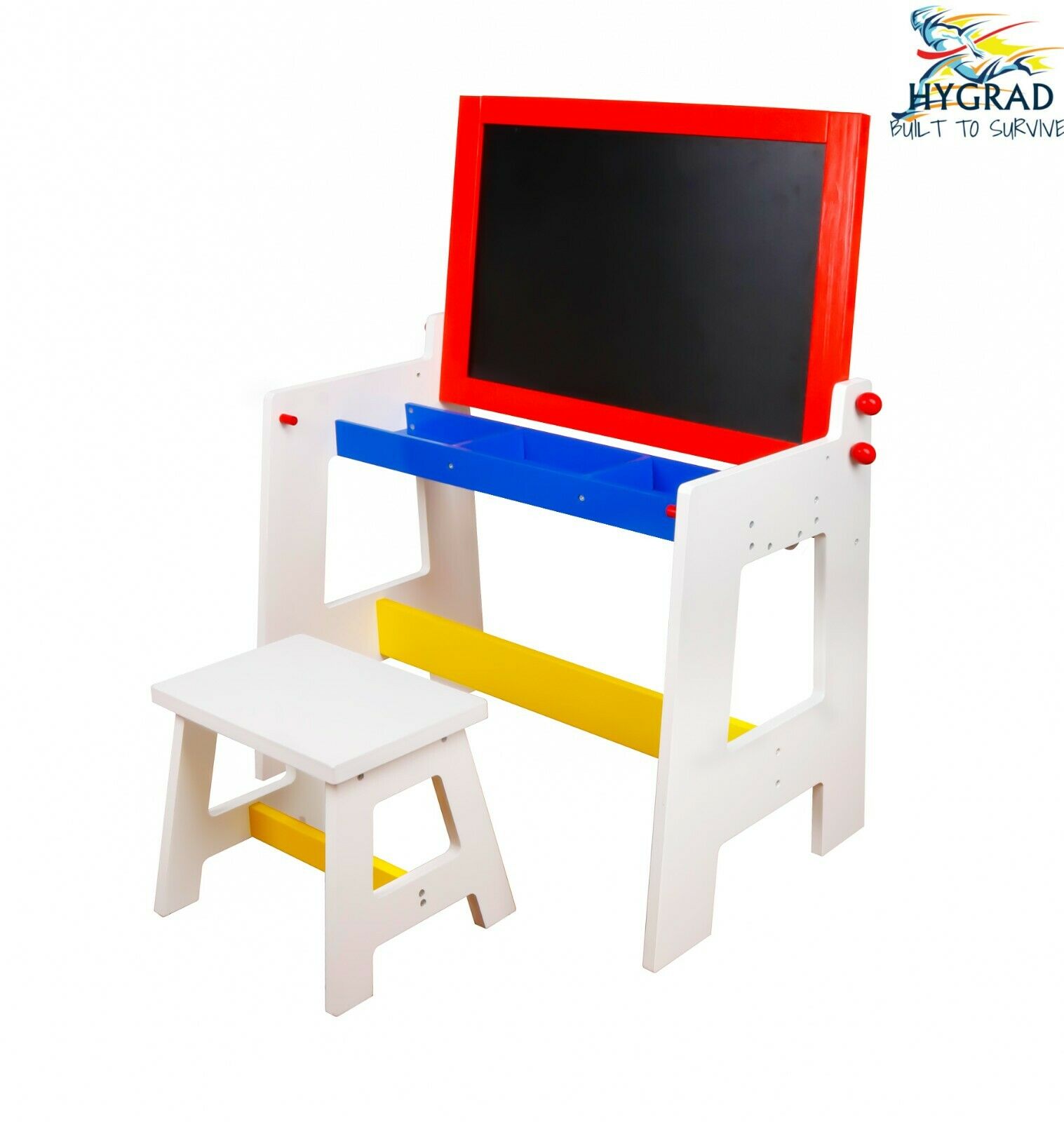 Kids Study Table 2 in 1 Blackboard + Drawing Table & Chair Set For Xmas Birthday