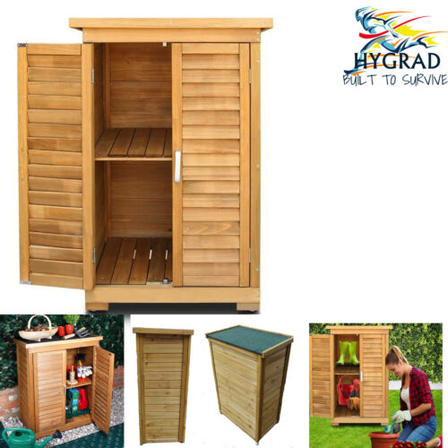 Wooden Garden Shed Outdoor Store Cupboard Tool Storage Lawn Mower Wood Cabinet