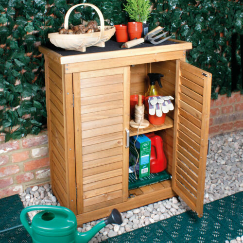 Wooden Garden Shed Outdoor Store Cupboard Tool Storage Lawn Mower Wood Cabinet